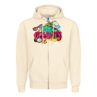 Sandshell Nurse off duty Zipper Hoodie - NancyCooperArtShop
