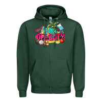Sports Green Nurse off duty Zipper Hoodie - NancyCooperArtShop