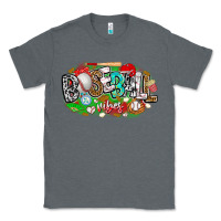 Charcoal Heather baseball vibes Classic Tee - CowhideDigitalArt
