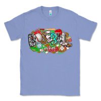 Colony Blue baseball vibes Classic Tee - CowhideDigitalArt