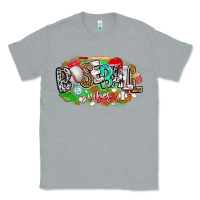 Heather Grey baseball vibes Classic Tee - CowhideDigitalArt