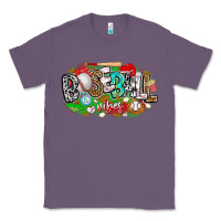 Lavender baseball vibes Classic Tee - CowhideDigitalArt