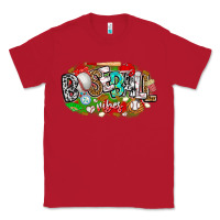 Red baseball vibes Classic Tee - CowhideDigitalArt