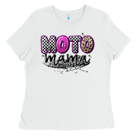 White moto mama Ladies Tee - Artiststas