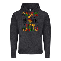 Vintage Black minding my black owned business Vintage Hoodie - MaliasSmallBusiness