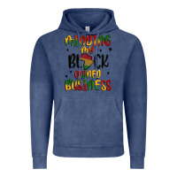 Vintage Denim minding my black owned business Vintage Hoodie - MaliasSmallBusiness