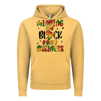 Vintage Mustard minding my black owned business Vintage Hoodie - MaliasSmallBusiness