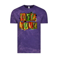 Cloud Purple one love juneteenth Vintage Tee - MaliasSmallBusiness