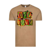 Vintage Coffee one love juneteenth Vintage Tee - MaliasSmallBusiness