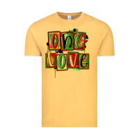 Vintage Mustard one love juneteenth Vintage Tee - MaliasSmallBusiness