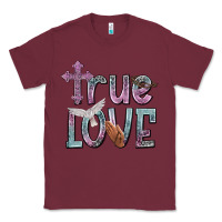 Burgundy true love Classic Tee - NancyCooperArtShop