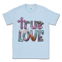 Dusty Blue true love Classic Tee - NancyCooperArtShop