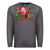 Charcoal Heather santas favorite basketball player Premium Sweatshirt - CowGirlArtShop
