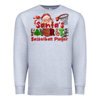 Heather Grey santas favorite basketball player Premium Sweatshirt - CowGirlArtShop
