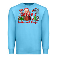 Ocean Blue santas favorite basketball player Premium Sweatshirt - CowGirlArtShop