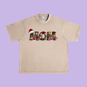 Christmas Mom Urban Heavy Tee Designed By Adodesignshop