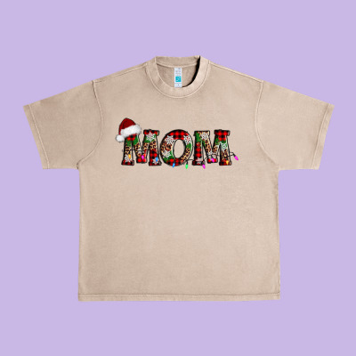 Christmas Mom Urban Heavy Tee Designed By Adodesignshop