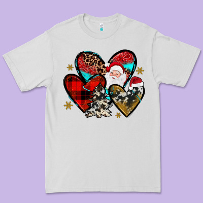 Christmas Heart Premium Tee Designed By Jahusdesignshop