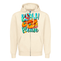 Sandshell Beach please Zipper Hoodie - NancyCooperArtShop