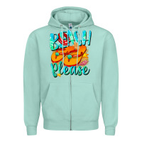 Seafoam Beach please Zipper Hoodie - NancyCooperArtShop