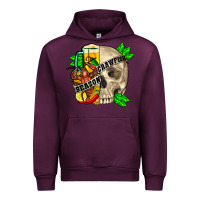 Mauve Wine skull crawfish season Urban Hoodie - FaDigitalArtStudio