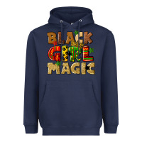 Navy black girl magic juneteenth Heavyweight Hoodie - CowGirlArtShop