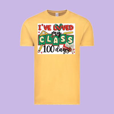 I've Loved My Class 100 Days Vintage Tee Designed By Maliassmallbusiness