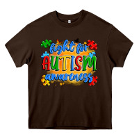 Chocolate Brown fight for autism awareness Heavy Core Tee - Artiststas