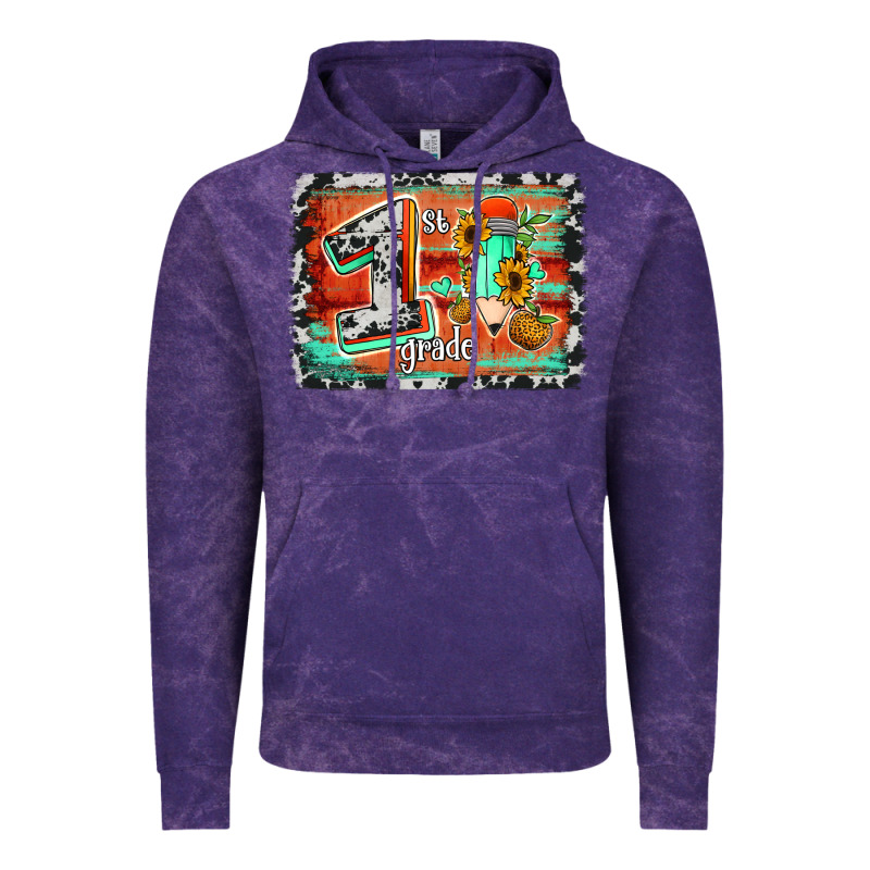 Western Back To School 1st Grade Vintage Hoodie by Jasminsmagicworld | Teevron