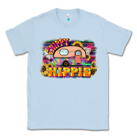 Dusty Blue trippy hippie Classic Tee - NancyCooperArtShop