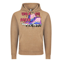 Vintage Coffee walk by faith Vintage Hoodie - MaliasSmallBusiness