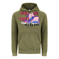 Vintage Olive walk by faith Vintage Hoodie - MaliasSmallBusiness