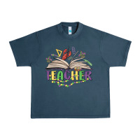 Midnight Navy teacher mardi gras Urban Heavy Tee - MaliasSmallBusiness