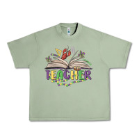 Oil Green teacher mardi gras Urban Heavy Tee - MaliasSmallBusiness