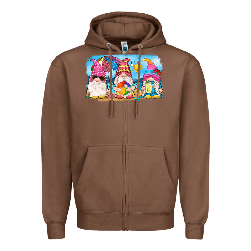 Summer Gnomes Zipper Hoodie by NancyCooperArtShop | Teevron