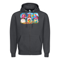 Smoke summer gnomes Zipper Hoodie - NancyCooperArtShop