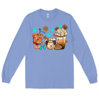 Colony Blue dog coffee cups with  food container bbs Long Sleeve Tee - BundleAndBundleShop