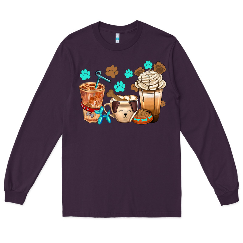 Dog Coffee Cups With  Food Container Bbs Long Sleeve Tee by BundleAndBundleShop | Teevron