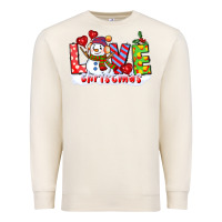 Sandshell love christmas snowman Premium Sweatshirt - CowGirlArtShop