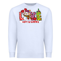 White love christmas snowman Premium Sweatshirt - CowGirlArtShop