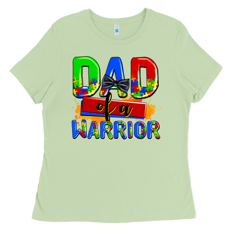 Dad Of A Warrior Ladies Tee by AdoDesignShop | Teevron