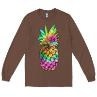 Chestnut tie dye pineapple Long Sleeve Tee - JahusDesignShop