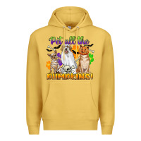 Antique Gold pet all the pumpkins Premium Hoodie - CowGirlArtShop