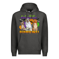 Charcoal Heather pet all the pumpkins Premium Hoodie - CowGirlArtShop