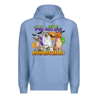 Colony Blue pet all the pumpkins Premium Hoodie - CowGirlArtShop
