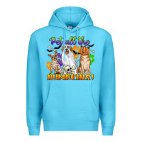 Ocean Blue pet all the pumpkins Premium Hoodie - CowGirlArtShop