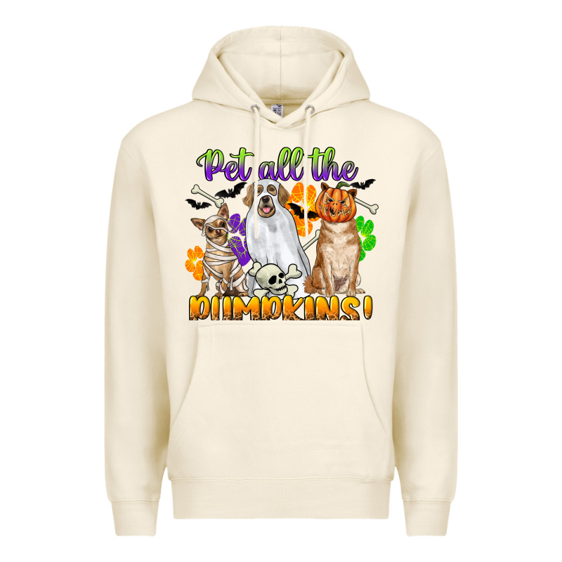 Pet All The Pumpkins Premium Hoodie by CowGirlArtShop | Teevron