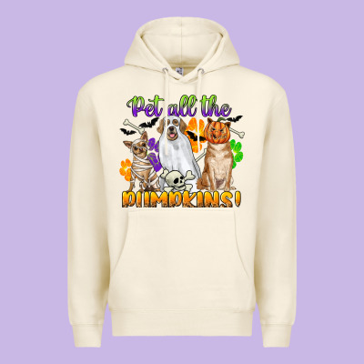 Pet All The Pumpkins Premium Hoodie Designed By Cowgirlartshop