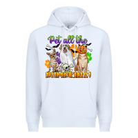 White pet all the pumpkins Premium Hoodie - CowGirlArtShop