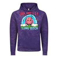 Cloud Purple your anxiety is a lying bitch Vintage Hoodie - MaliasSmallBusiness
